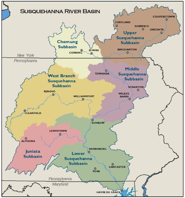 FILE Susquehanna River Basin Commission map